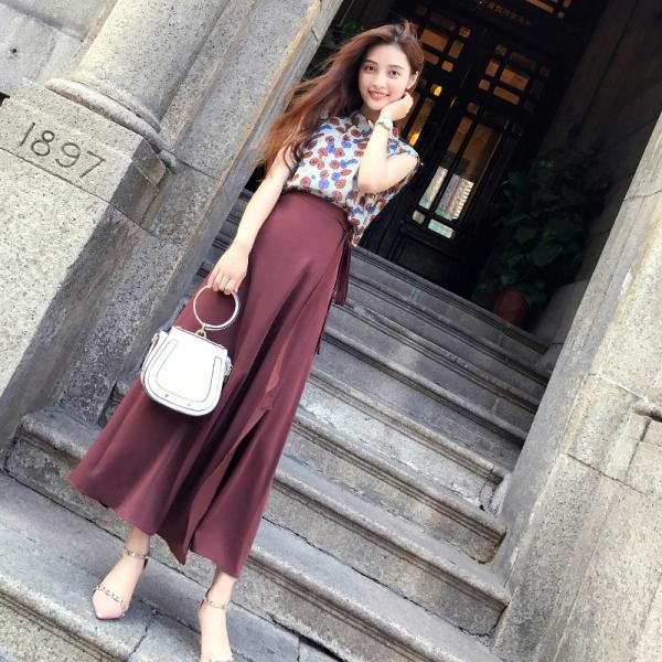 ワンピース 切り替え マキシ丈 シフォン 夏ワンピ ワインカラー 上品 レディース Buyee Buyee Japanese Proxy Service Buy From Japan Bot Online