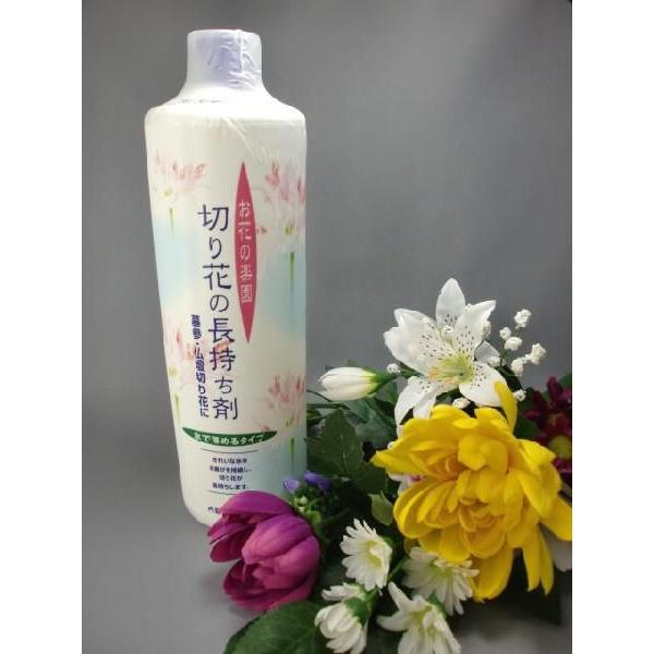 切り花は生命を持続する為の栄養分を吸い上げる根が切断されことにより枯死に至ります。切り花を美しく長持ちさせるために植物の生命維持を研究し、開発された「切り花の長持ち剤」です。●お墓参りやお仏壇のお供えのお花に最適な長持ち剤です。●水の腐敗を...
