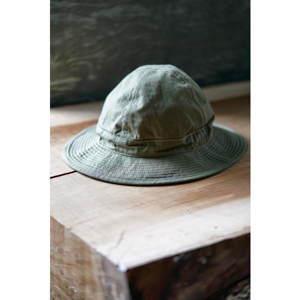orSlow（オアスロウ） NAVY HAT HERRINGBONE GREEN ネイビーハット