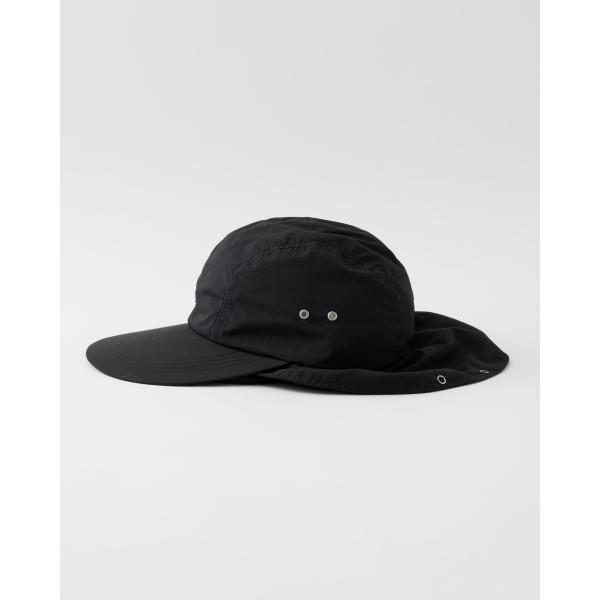 メゾンドリリス 25ss 美品 ハンプトン ナイロン ハット 黒系 メゾンドリリス 25ss 美品 ハンプトン ナイロン ハット 黒系