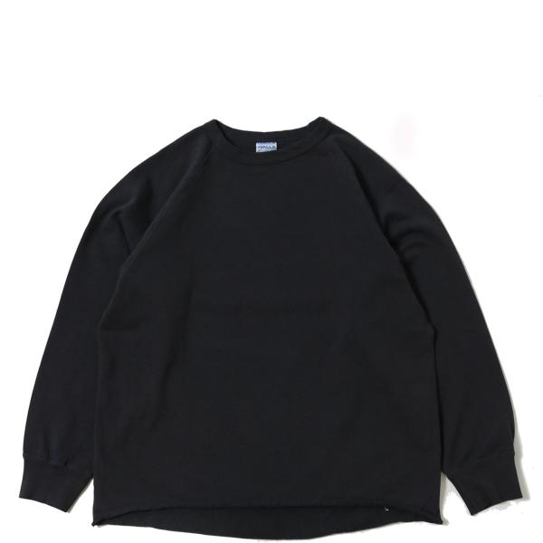 WALLA SPORT /13oz CREW SWEAT SHIRT BLACK ワラワラスポーツ