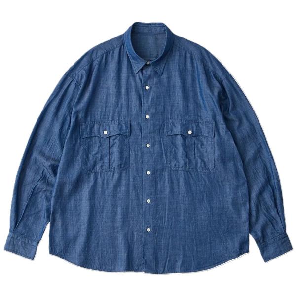 PORTER CLASSIC（ポータークラシック） ROLL UP BOTANICAL SHIRT BLUE