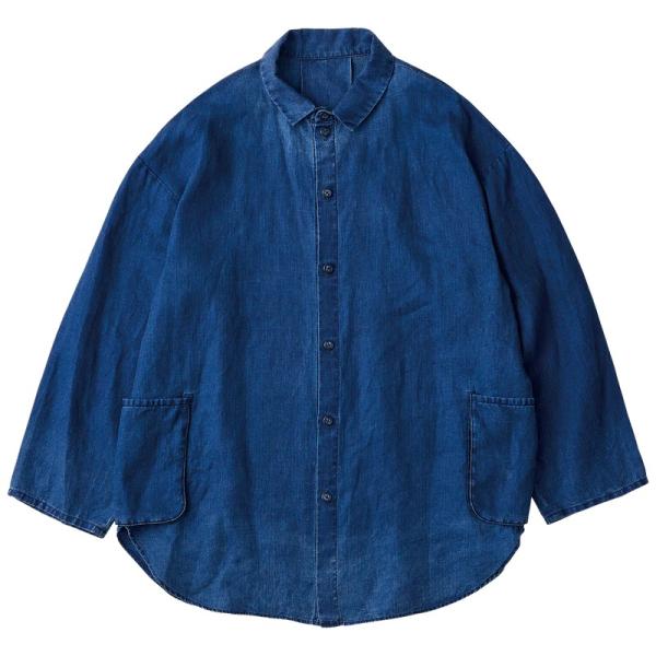 PORTER CLASSICポータークラシック　インディゴリネンシャツジャケット PORTER CLASSIC（ポータークラシック） INDIGO LINEN SHIRT JACKET