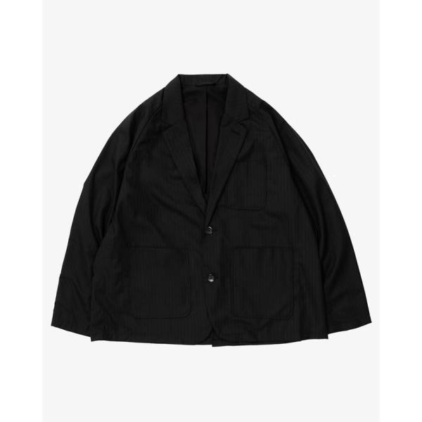 ジャケット・アウター Sillage veste two botton Black Sillage シアージ veste two button black stripe ヴェスト トゥー