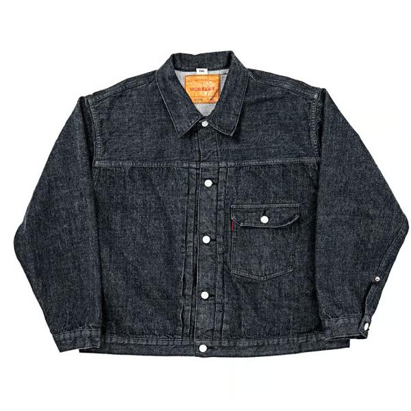 WORKERS ワーカーズ Lot 806XH, Full-Back, 13.7 oz, Black Raw Denim