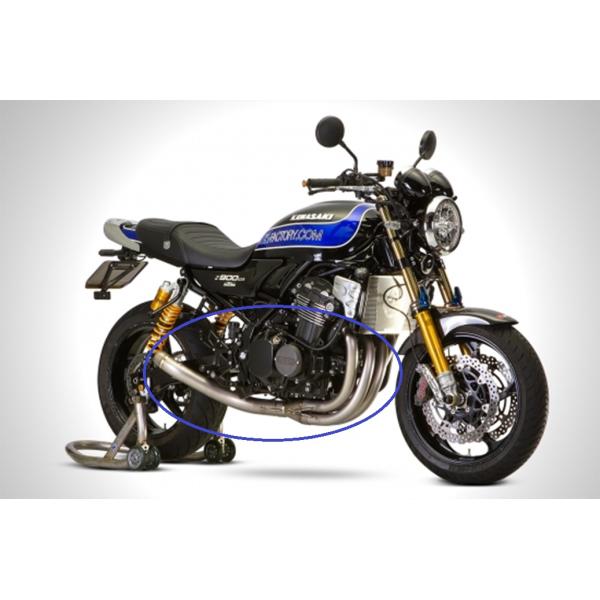 Z900RS CLR エキパイ単品 差込み径φ60.5のサイレンサーと自由に組み合わせていただけるZ90 ケーファクトリー 179KPECGAA0000