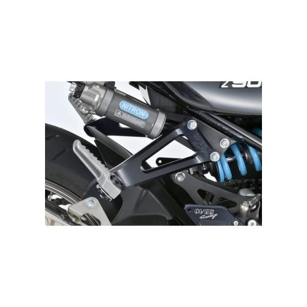 アルミビレット マフラー/タンデムステー ブラック Z900RS オーヴァー オーバー OVER レーシング 36-71-02B