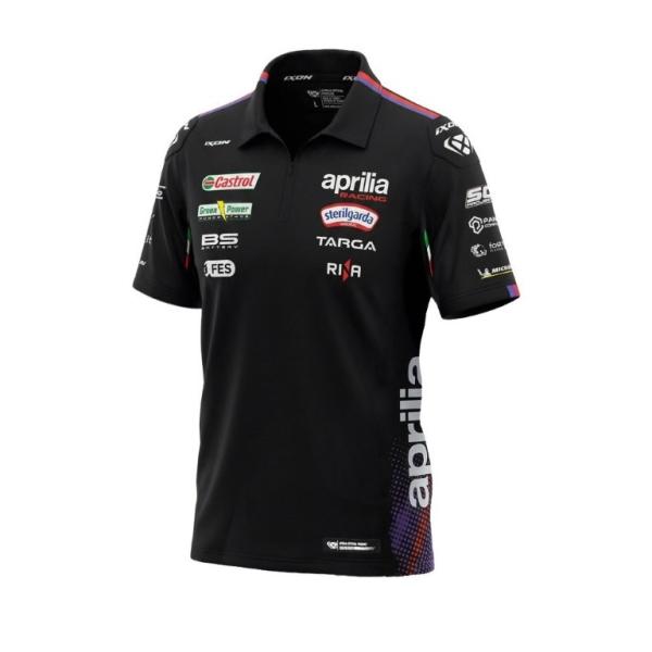 IXON イクソン IXON(イクソン) MotoGP Aprilia Racing 公式グッズ 【チームポロシャツ】 BLACK/PURPLE/NEON RED L 3661615916833