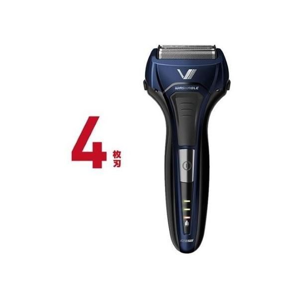 IZUMI マクセルイズミ 電気シェーバー ソリッドシリーズ 4枚刃 往復式 本体丸洗い ブルー IZF-V559-A-EA