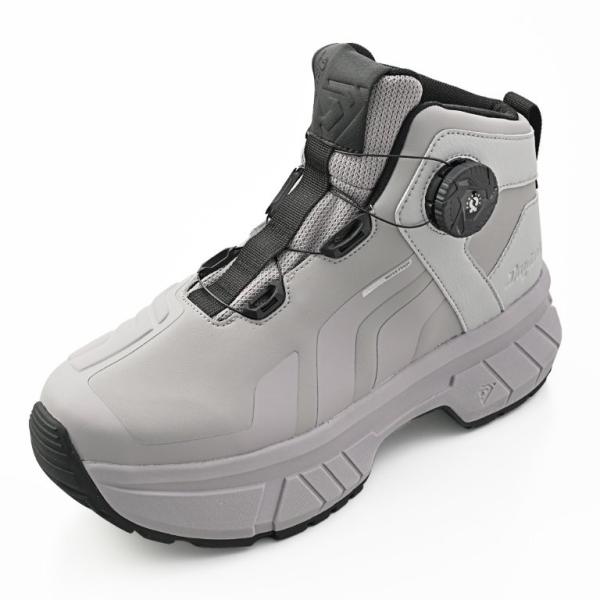 在庫有り DAYTONA デイトナ ライディングシューズ バイクシューズ 靴 厚底 防水 メッシュ ハイカット リール T-WP DS-505 グレー 25.0cm 66594
