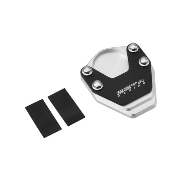 在庫有り ZETA ジータ サイドスタンドエクステンダー BLK/SLV WR125R/WR155R'20- ZE56-6640