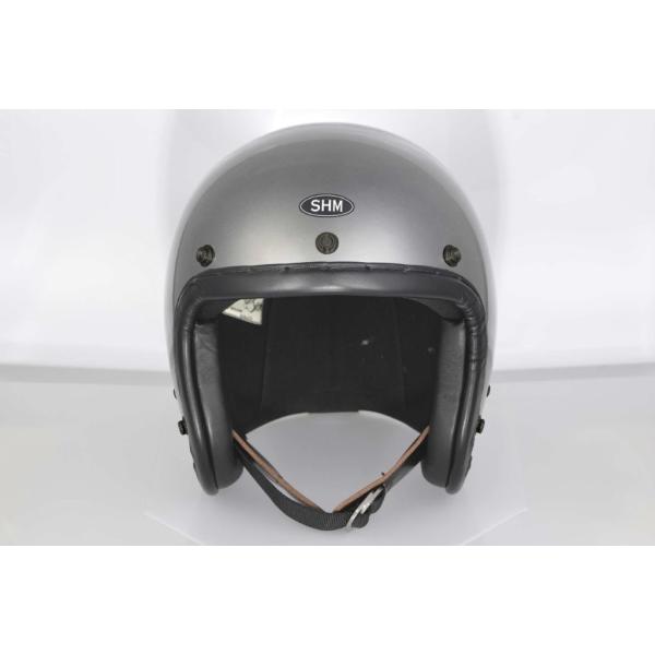 DIN MARKET ディンマーケット SHM HAND STITCH Lot-111 ジェットヘルメット ベアメタル Sサイズ HSH111-1