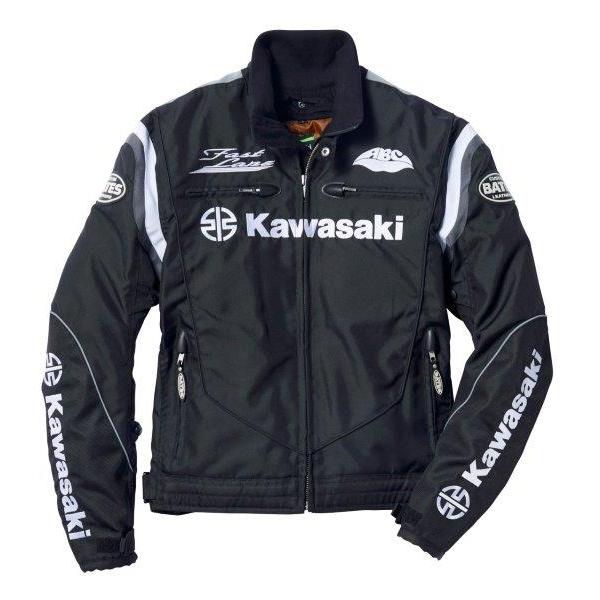 KAWASAKI カワサキ純正 カワサキ×BATES ナイロン 3シーズンジャケット Lサイズ ブラック/ホワイト J8001-2931