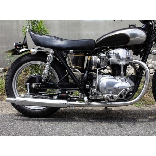 Motor Rock モーターロック W650/400用 ヴィンテージマフラー 新型フルエキ LOW MR-EX182L