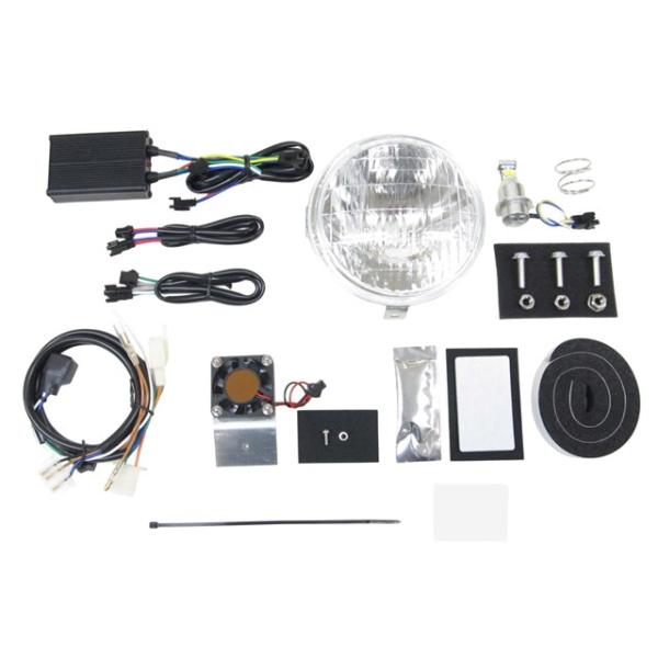 スーパーカブ50プロ　カゴ　LEDヘッドライト付き PROTEC（プロテック） LEDクラシカルヘッドライトkit HONDA スーパー