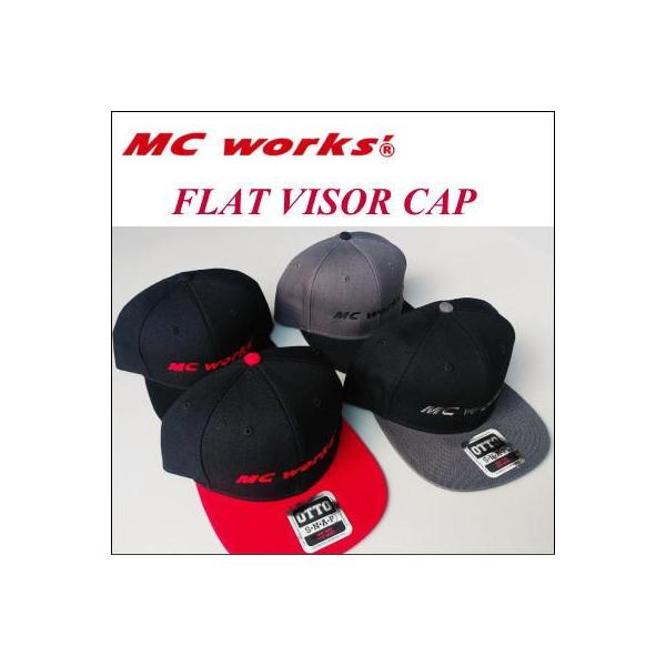 MCワークス フラットバイザーキャップ : 鶴ヶ島タックル