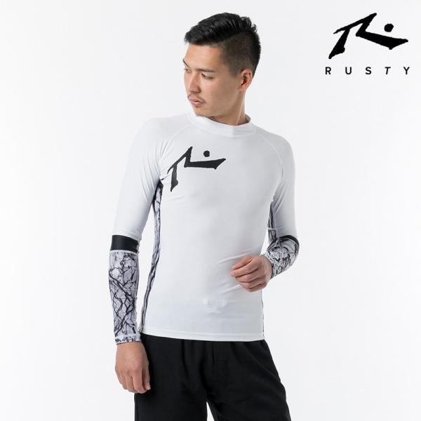 Rusty メンズ ジップアップ トレーニング ジャージ ラッシュガード 白 Women Luxizone Com