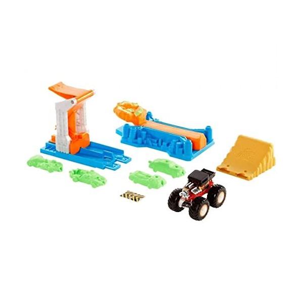 Hot Wheels Monster Trucks Launch Bash Play Set With Launcher 4 Crushed Ys Ocelloストア 通販 Yahoo ショッピング