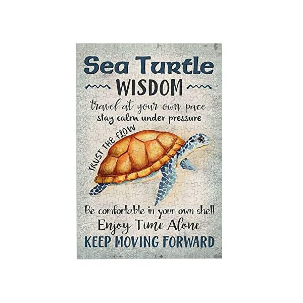 Jzkmiol Ocean Sea Turtle Wisdom Wooden ジグソー パズル Sea Turtle Inspirational Qu Ys Ocelloストア 通販 Yahoo ショッピング