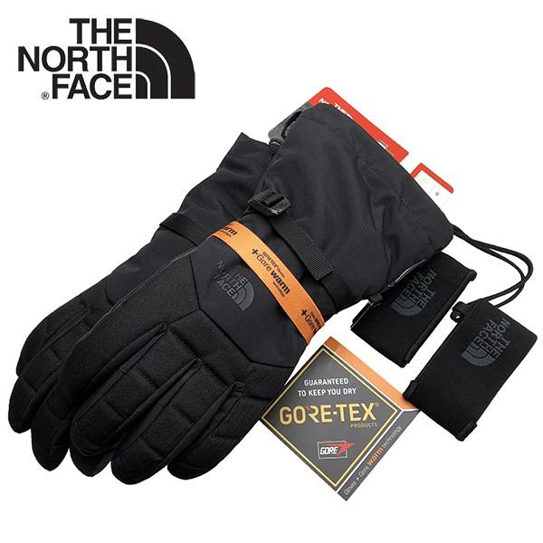 ノースフェイス ゴアテックス 手袋 THE NORTH FACE GORE-TEX 防水 防寒 透湿 ウォータープルーフ スキー スノーボード  グローブ 黒 ブラック メンズ S