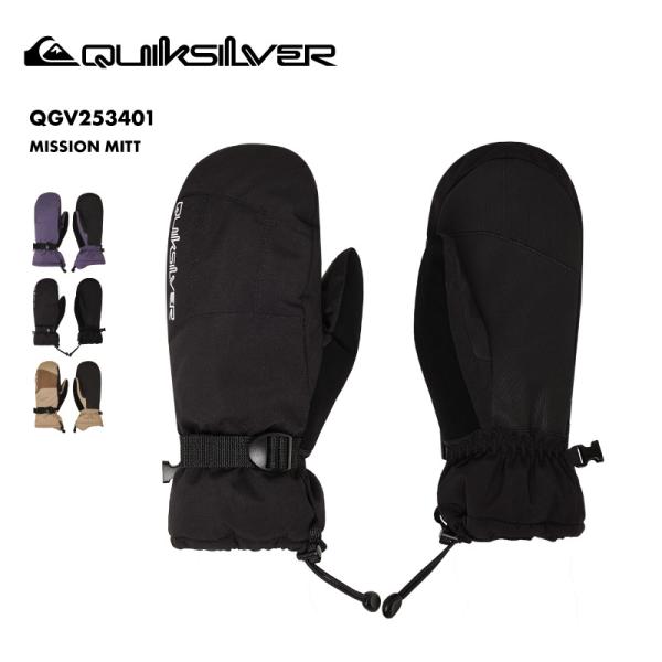 QUIKSILVER/クイックシルバー メンズ ミトングローブ MISSION MITT 2025-26SNOW QGV253401しっかり雪をガードするミトンは、グローブ内部が冷えにくく寒がりな方におすすめです。親指に鼻・ゴーグル拭きパネ...