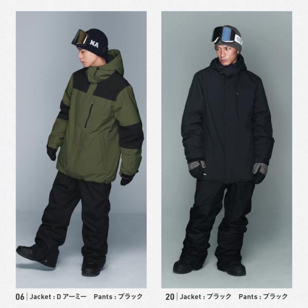 スノーボードウェア メンズ レディース 上下セット スキー オーバーサ