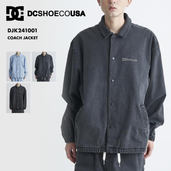 DC SHOES/ディーシー メンズ コーチジャケット 24 COACH JACKET SPRING カジュアル トレンド ドロップショルダー オーバー DJK241001 DC SHOES（ディーシーシューズ） ディーシー メンズ コーチジャケット