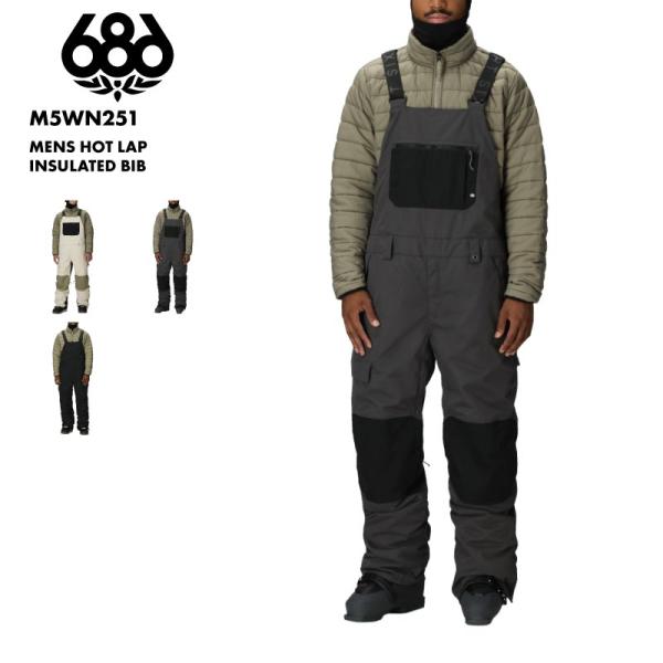 【人気✨686✨L】スノー スノボ ウェア ビブパンツ sixeightsix 686（シックスエイトシックス） メンズ スノービブパンツ MENS HOT LAP