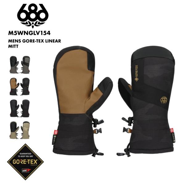 686/シックスエイトシックス メンズ GORE-TEX ミトングローブ MENS GORE-TEX LINEAR MITT 2025-26 WINTER M5WNGLV154シンプルかつ必要十分な機能を備えた LINEAR MITTS。G...
