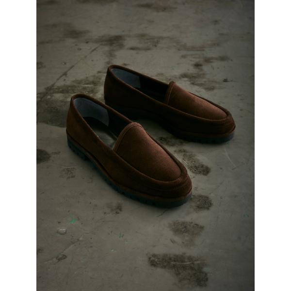 BLOHM HOMIES RAT D.BROWN / コーデュロイ ローファー