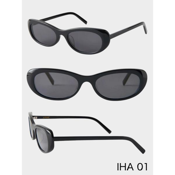 A.D.S.R. IHA 01 SHINY BLACK (BLACK) / 2026新作 イハ サングラス オーバル フォックスライン トレンド