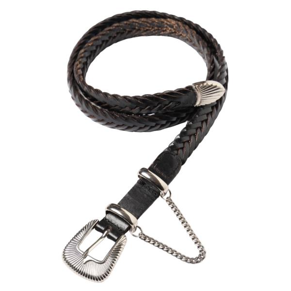 JieDa ジエダ ウエスタン ベルト 黒 牛革 belt ウエスタンベルト　革 JIEDA THIN WESTERN BELT BLACK 通販商品ページ octavia