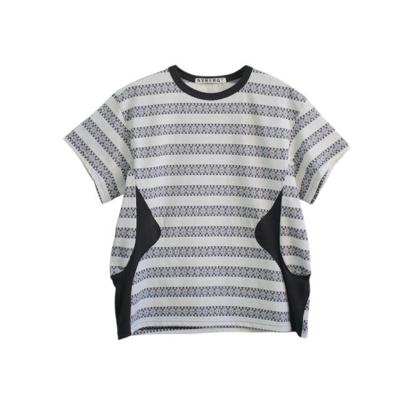 NVRFRGT SALE50%OFF NORDIC PATTERN JACQUARD T-SHIRT WHITE