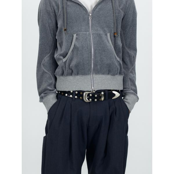 NVRFRGT 4c STUDDED LEATHER BELT BLACK : 2025AW ネバーフォー