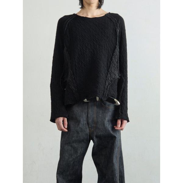 NVRFRGT PANELED LONG SLEEVE T-SHIRT BLACK : 2025AW ネバー