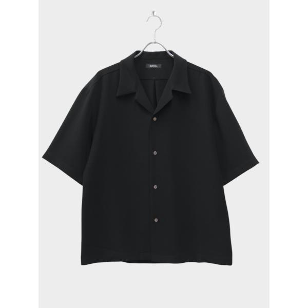ROTOL（ロトル） ROTOL FLUID OPEN COLLAR SHIRT BLACK / 2026SS 開襟