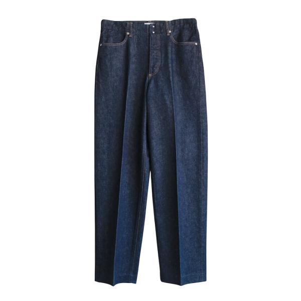 【新品】TANAKA ジップスリット デニムパンツ W26 日本製　匿名配送 TANAKA（タナカ） TANAKA THE JEAN TROUSERS RINSE BLUE / 2026SS