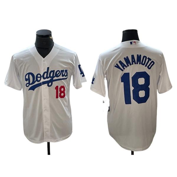 山本由伸 ユニフォーム 背番号18 ロサンゼルス・ドジャース 野球 T