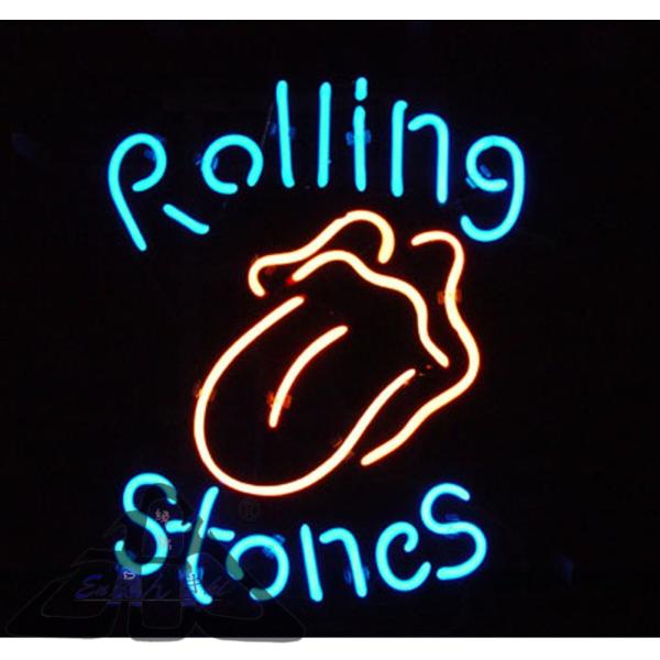 ガラス管 ネオンサイン バー装飾 Rolling Stones ローリングストーンズ