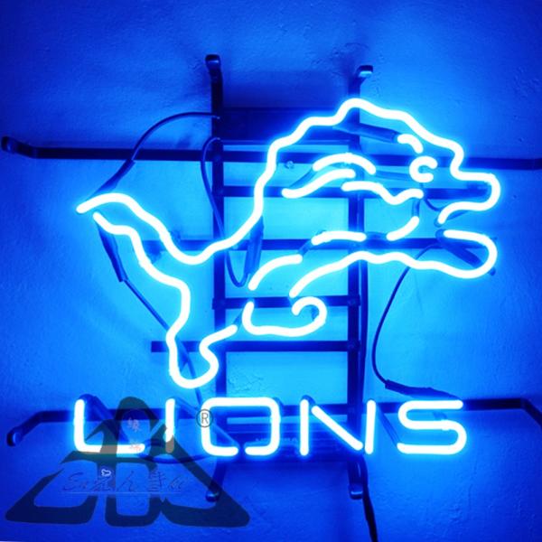 LIONS ライオン オーダーメイド LED風 ネオンサイン NEON SIGN 壁掛け インテリア 店舗用 アメリカン レトロ 光る看板