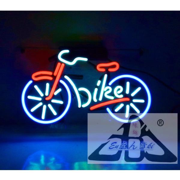 ネオンサイン　自転車型 bike　ガラスネオン 青赤 ホワイト 店舗装飾 インテリア　壁掛け led 看板  おしゃれ  店舗用 電飾 サインボード  オーダーメイド可能