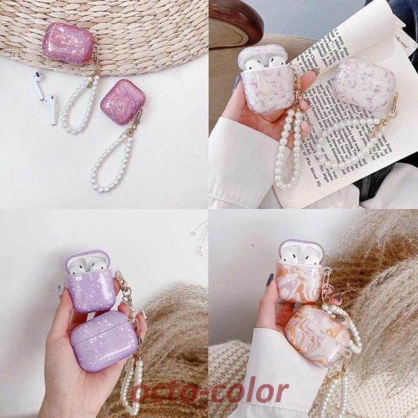 Airpods Airpods pro �P�[�X �؍� TPU �N���A ���� �}�[�u�� �V�F�� �`���[�� �G�A�|�b�h �G�A�[�|�b�Y �v�� �J�o�[ ��l ������� ���킢�� �C���z���P�[�X