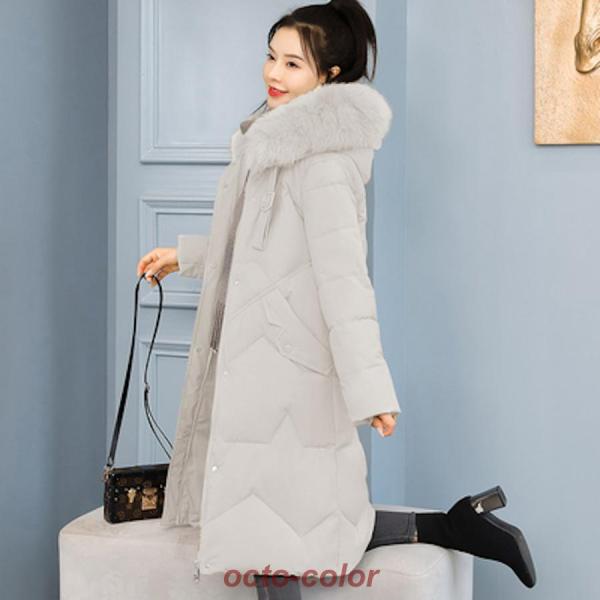 ふわふわ フード付き ダウンコート アウター コート ロングコート ダウンコート 膝上 袖あり 長袖 襟なし ハイネック ストレート もこもこ モコモコ ふわふわ フード付き ファスナー ポケット 前開き かわいい 大人可愛い きれいめ シンプル カジュアル 大人 上品 おしゃれ コート ダウンジャケット 膝丈 ひざ丈 袖あり 長袖 スリム タイト 細身