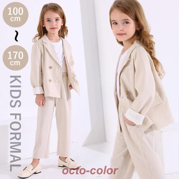 ピアノ発表会 パンツスーツ 女の子 韓国 七五三 白 スーツ 卒業式 子供