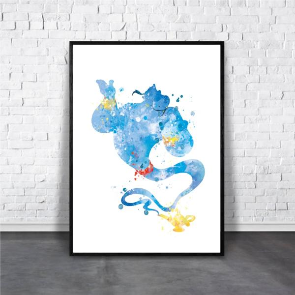 商品情報■デザイン：Genie(アラジン ジーニー)■バリエーション　□サイズ：A4/B4/A3/B3/A2/B2/A1□セット：ポスター単品/フレームセット(ブラック/ゴールド/シルバー/ホワイト)※B0/A0/B1サイズ、キャンバスプリ...