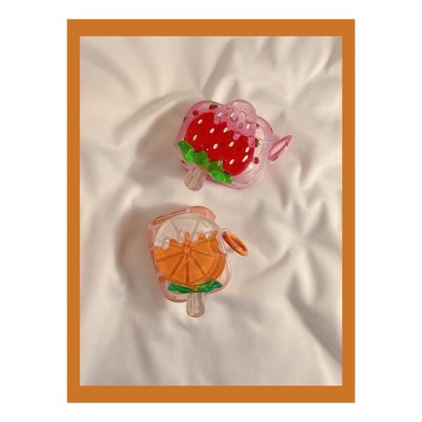 AirPods ケース カバー フルーツ オレンジ AirPods Pro 第2世代 第3