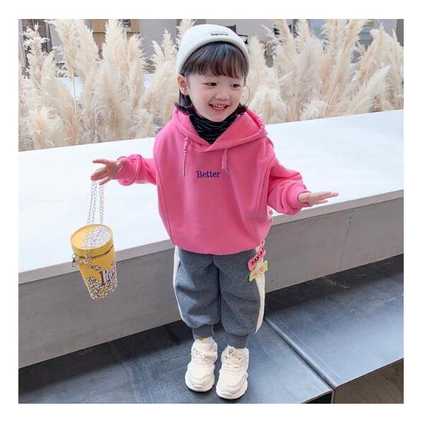 子供服 キッズ 裏起毛 トレーナー ニット パーカー 長袖 ゆったり トップス 韓国 ジュニア カジュアルパーカ 女の子 ガールズ 上着 春服 秋服 新品