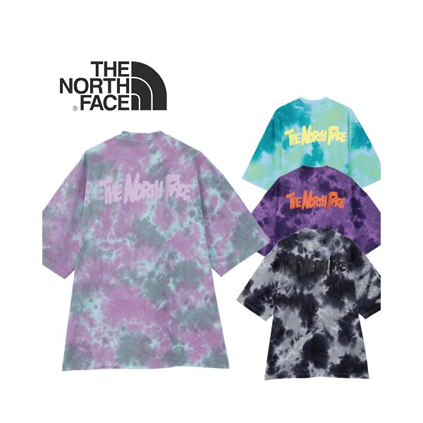 新品The North Face Tie Dye Handwriting Tee THE NORTH FACE S/S Tie Dye Handwriting Tee ガイザーアクア