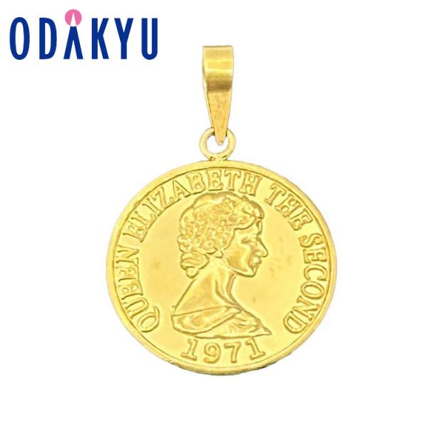 アクセサリー PUREZZA 純金 エリザベス女王メダルペンダント ｜7-10日