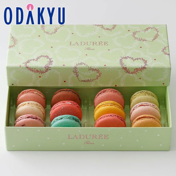 ギフト お菓子 ラデュレ ホワイト・ジャスミン マカロン 12個入り ｜7